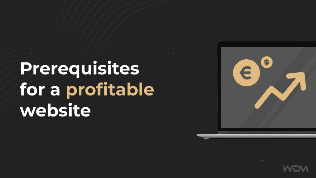 Prerequisites for a profitable website.