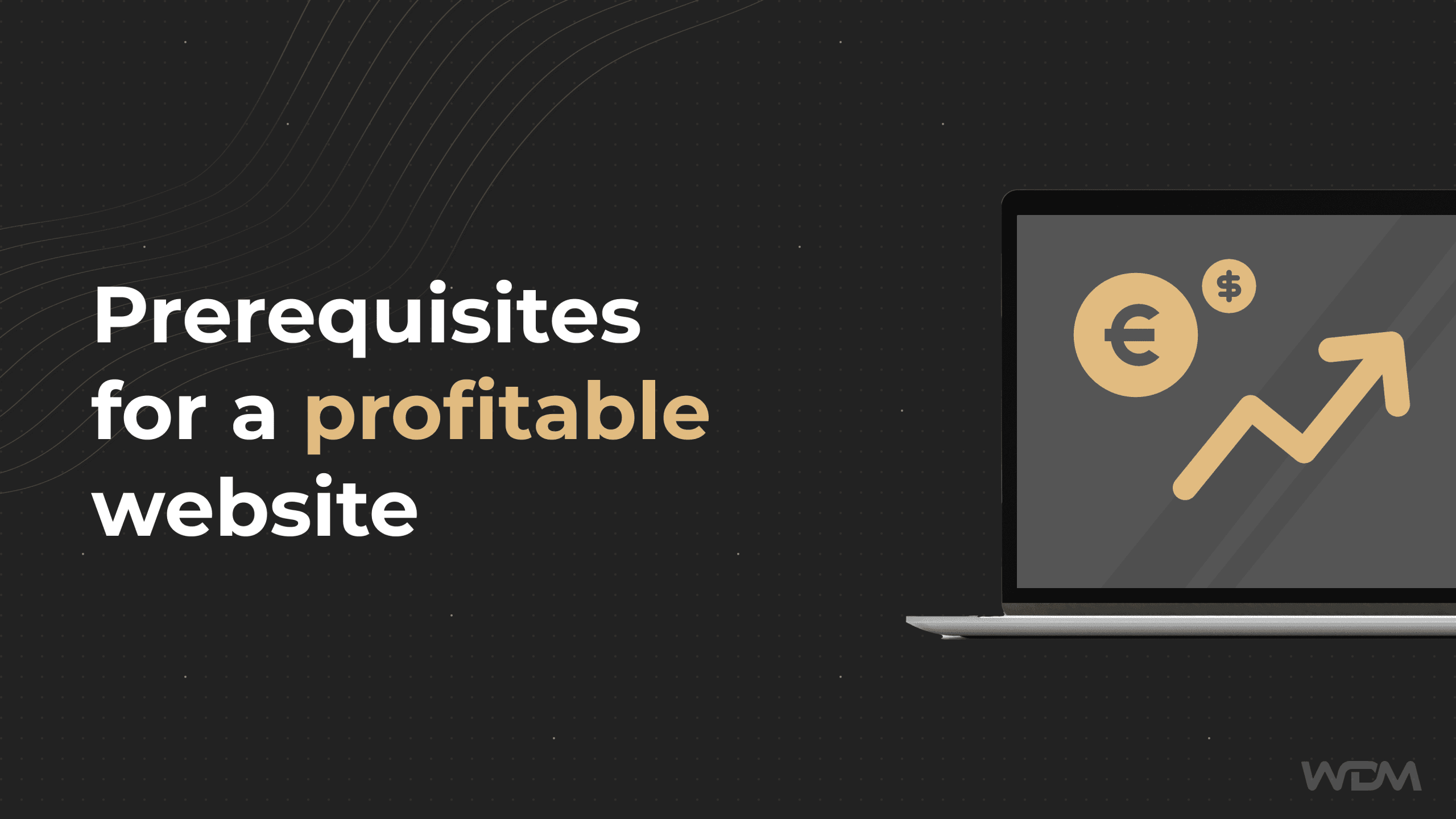 Prerequisites for a profitable website.