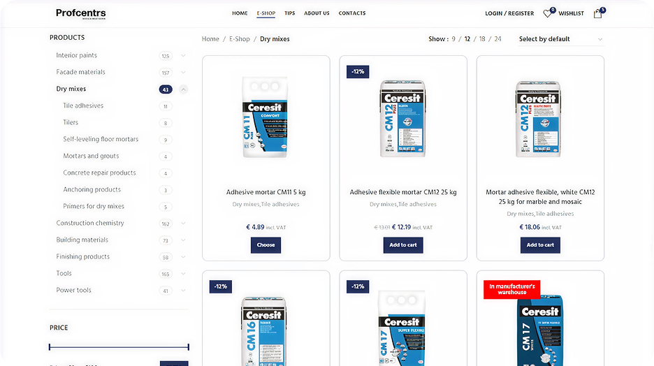 Profcentrs Brief intro screenshot