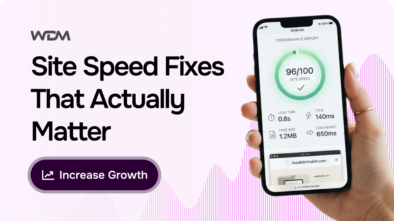 How Site Speed Affects Conversion, and the Fixes That Are Worth It