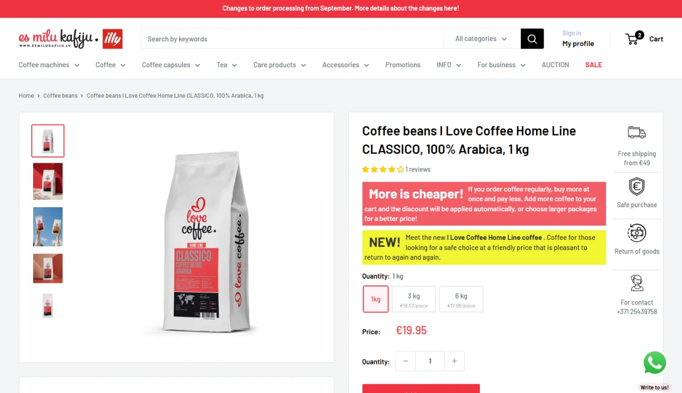 How I Love Coffee Redesigned Its Shopify Buying Journey and Migrated Away From a Legacy Custom Checkout — desktop