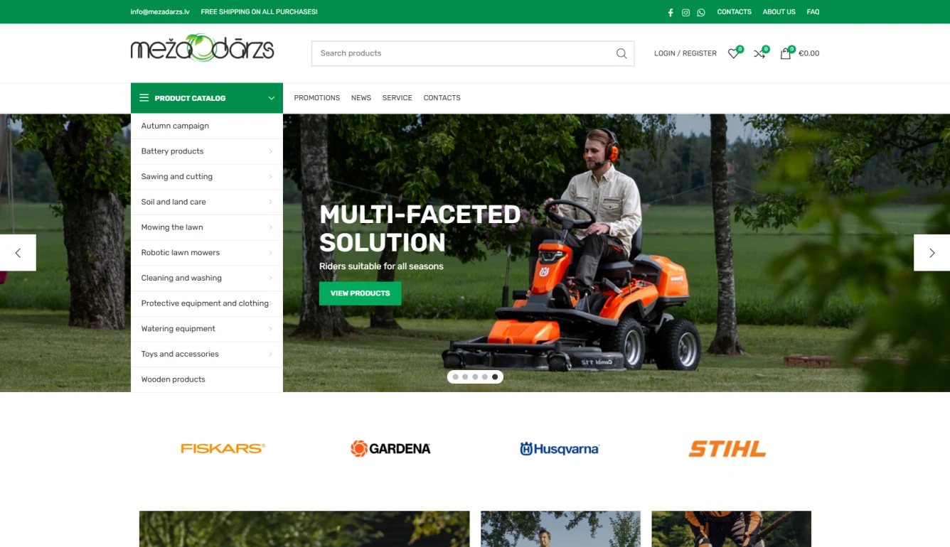 How Mežadārzs Increased Revenue 400% After Rebuilding Its eCommerce Platform — desktop