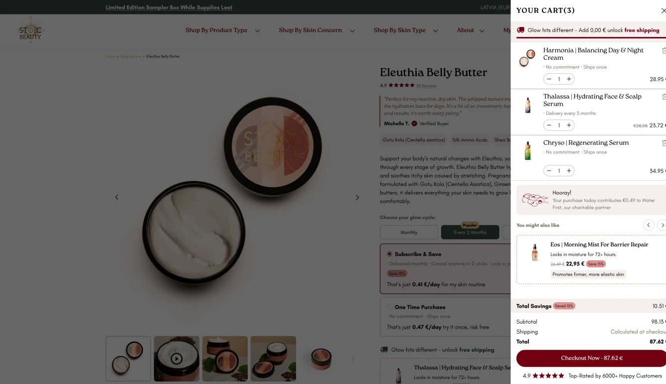 How Stoic Beauty Built an Evidence-Led Shopify CRO Process Through Data-Driven Improvements — desktop