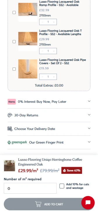 How Stories Flooring Increased Completed Purchases by 17.5% Through a CRO Audit — mobile