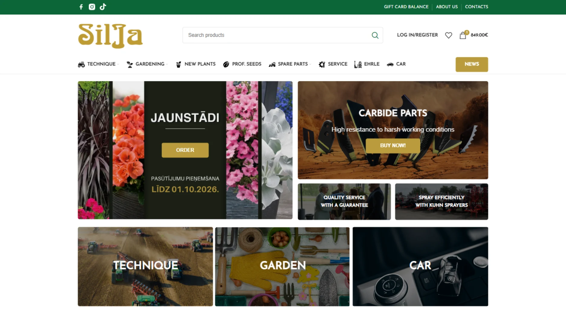 SilJa online store