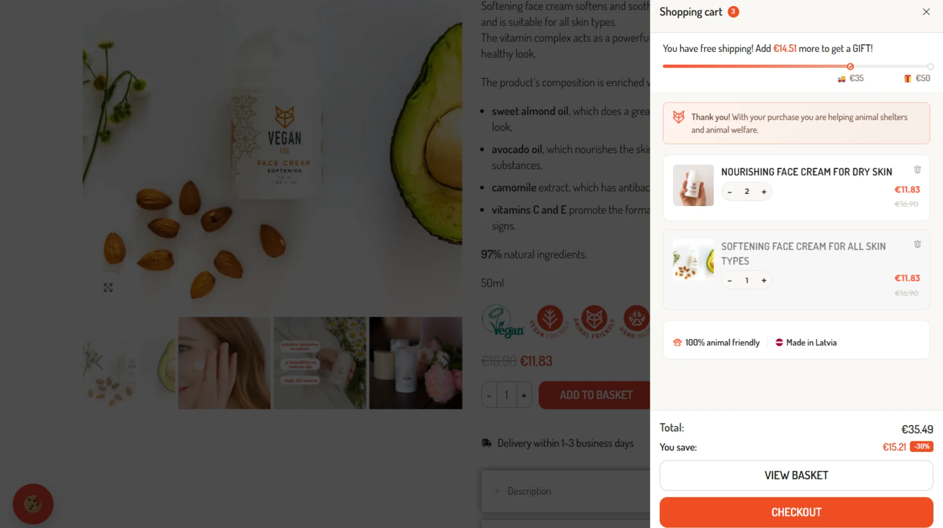 Vegan Fox online store
